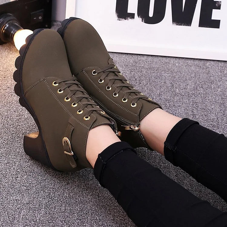 Women's Lace-Up Ankle Boots