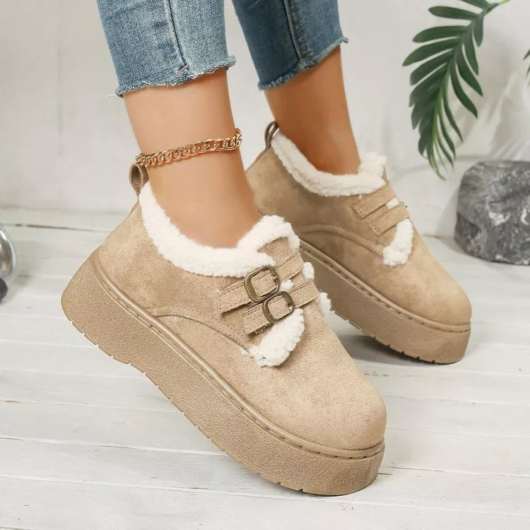 Buckle Winter Ankle Boots