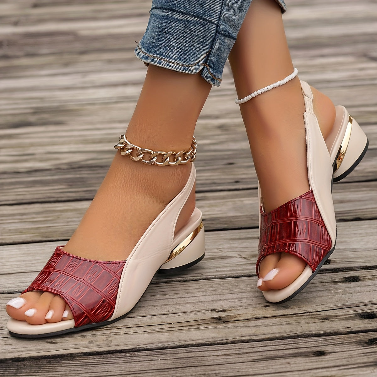 Open Toe Heeled Sandals