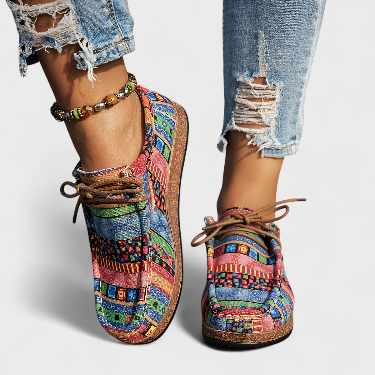 Boho Comfort Sneaker — Wide Fit