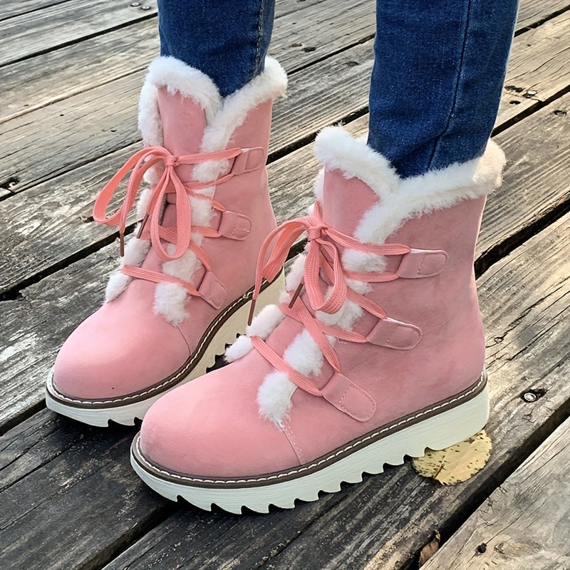 Lace-Up Snow Boots