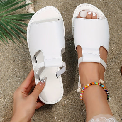 Womens Open Toe Slides