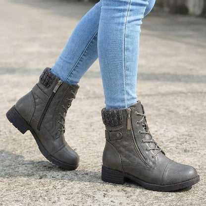⏐Leather Ankle Boots