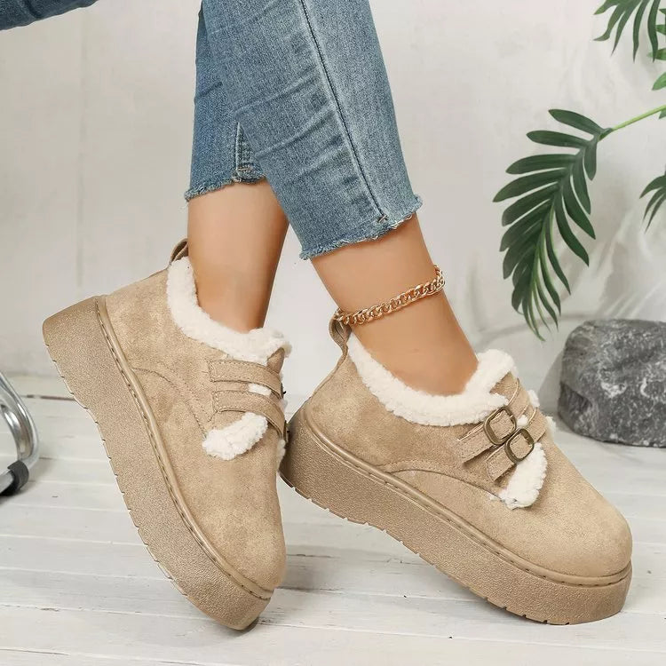 Buckle Winter Ankle Boots