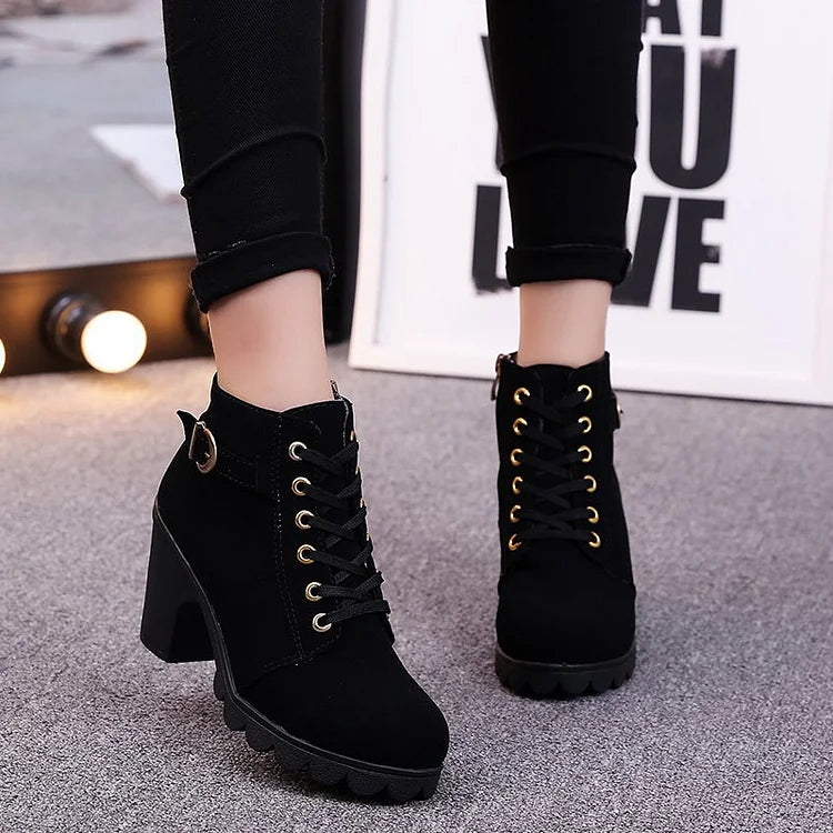 Women's Lace-Up Ankle Boots