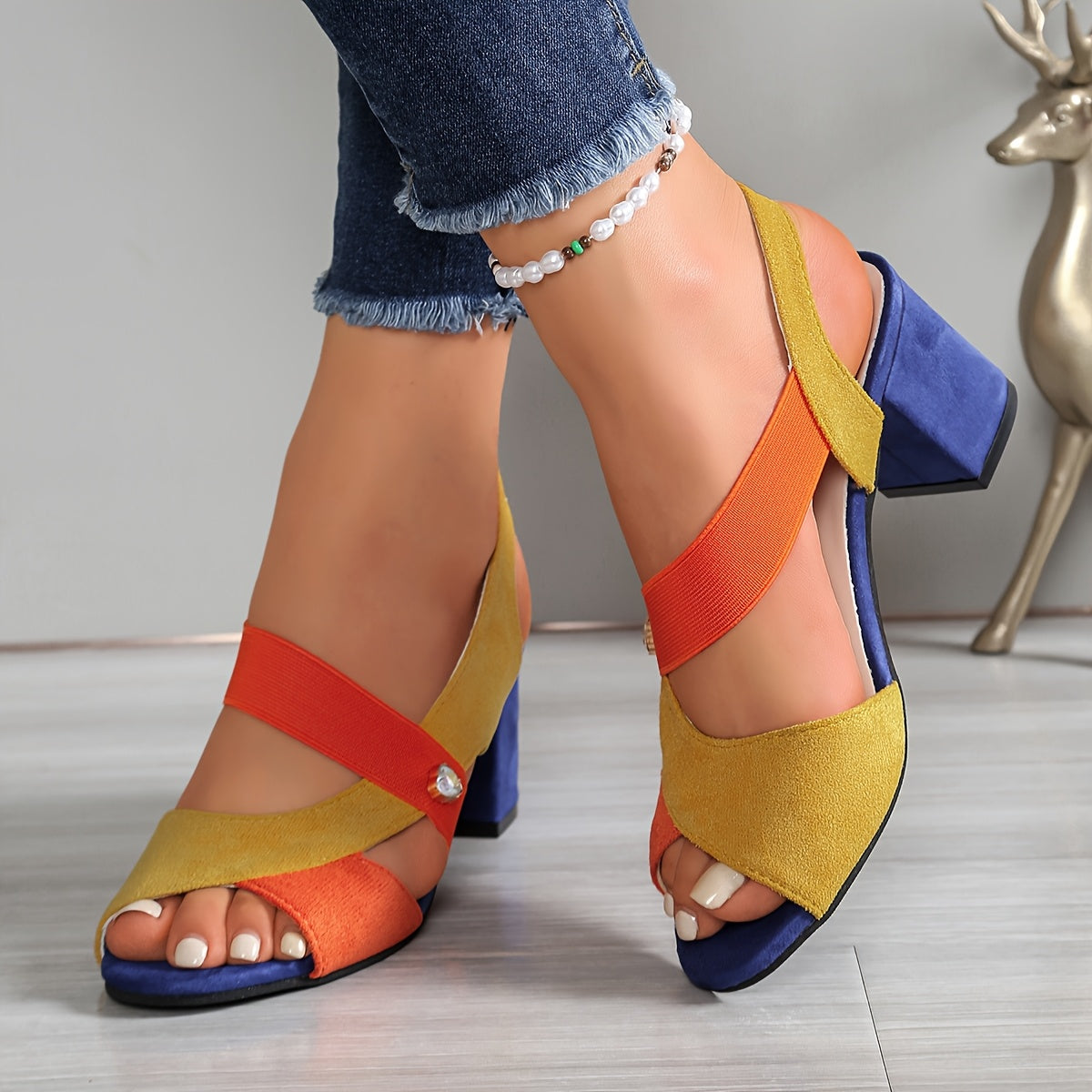 Strappy Comfort High Heels