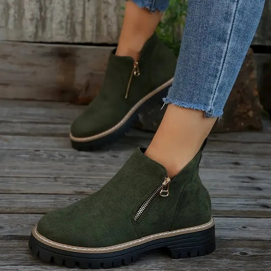Women's Zipper Ankle Boots