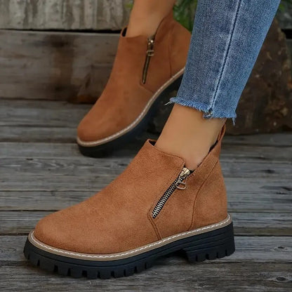 Women's Zipper Ankle Boots