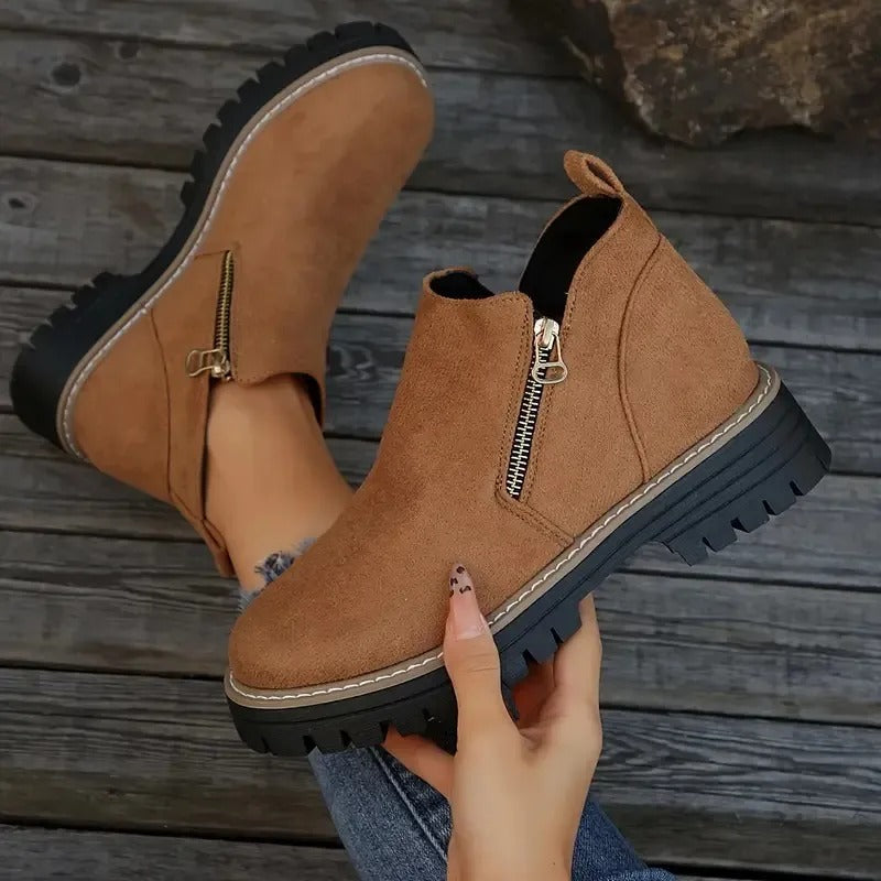Women's Zipper Ankle Boots