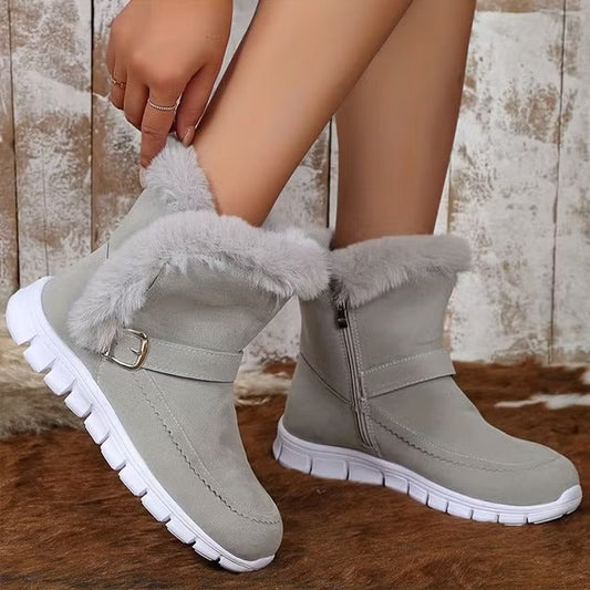 Women's Side Zipper Snow Boots