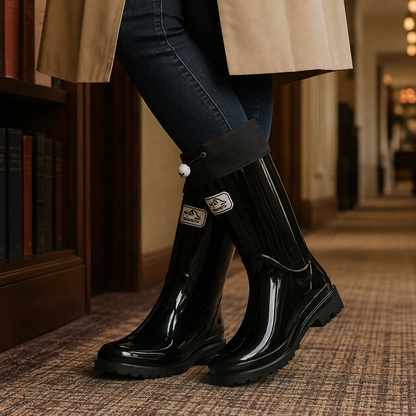 Drawstring Rain Boots Rain Boots