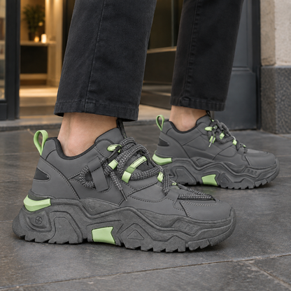 Men's Chunky Lace-Up Sneakers