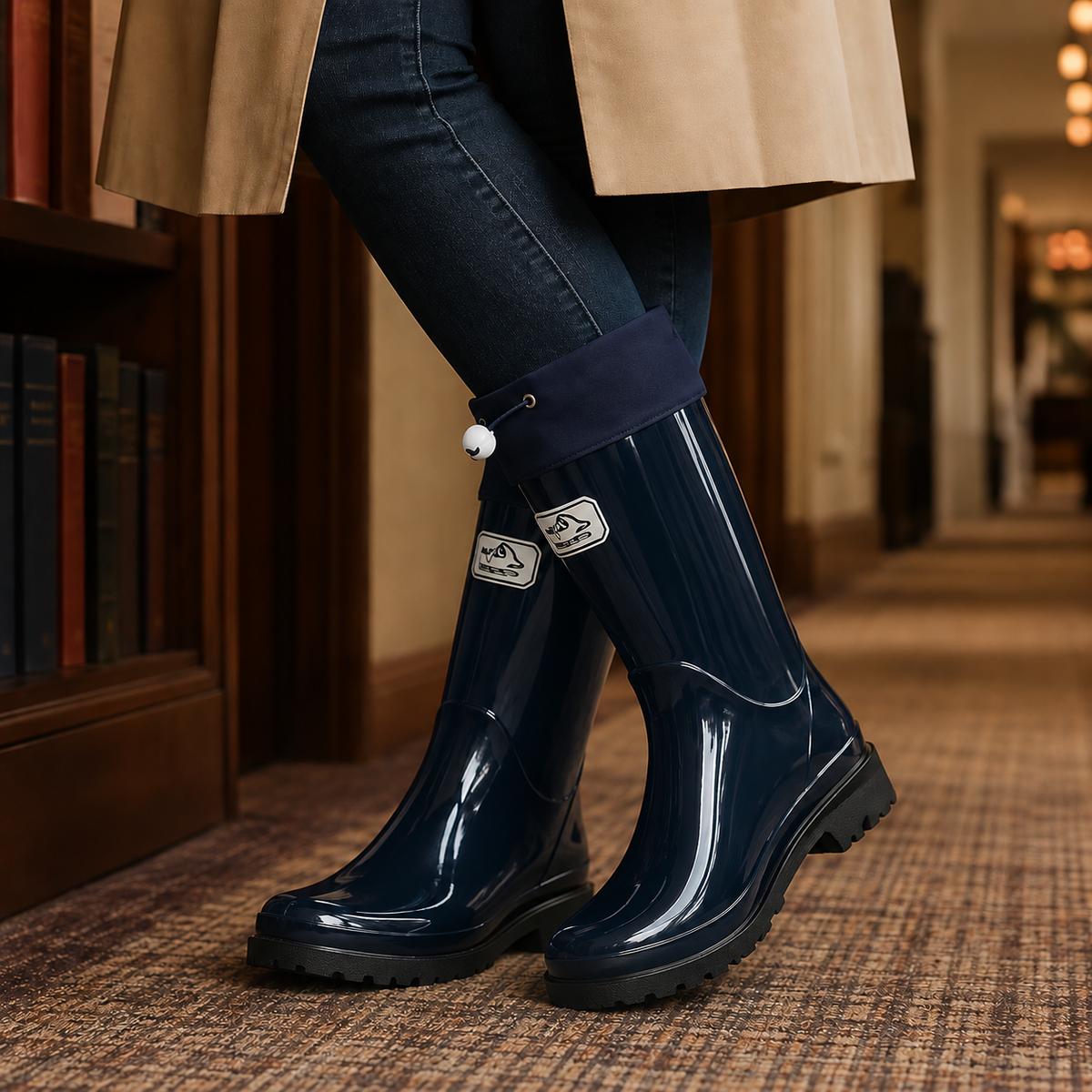 Drawstring Rain Boots Rain Boots