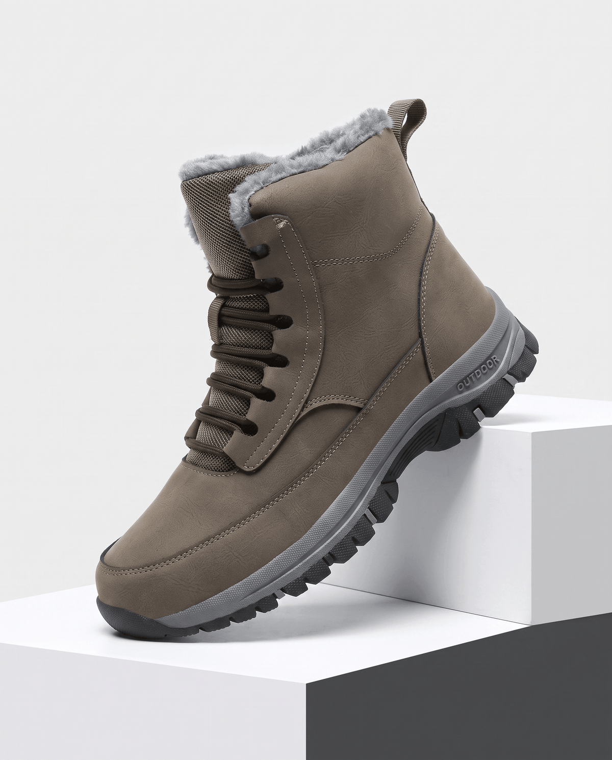 Men's Sherpa-Lined Winter Boots