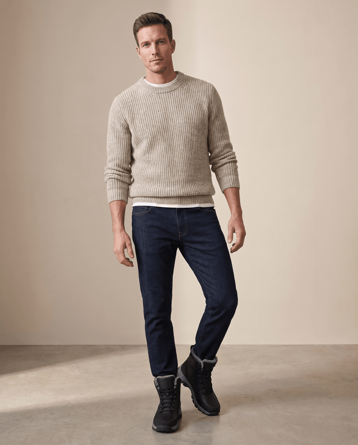 Men's Sherpa-Lined Winter Boots