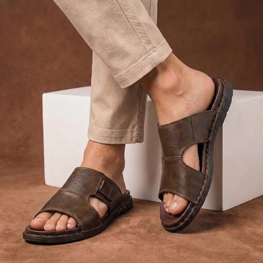 Men's Orthopedic Wide Fit Slide Sandals