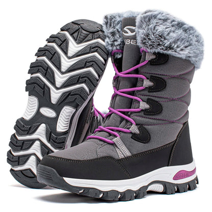 Women's Waterproof Lace-Up Snow Boots