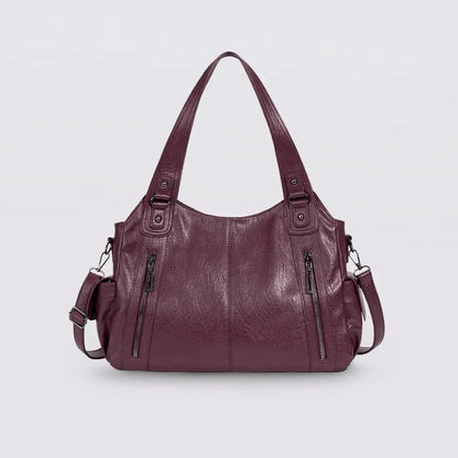 Timeless Everyday Tote – Elegant Spacious Shoulder Bag in Soft Vegan Leather
