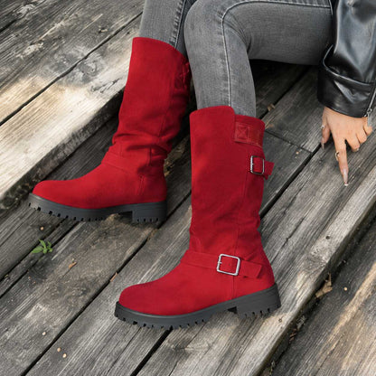Mid-Calf Cowboy Style Boots
