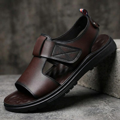 Leather Open Toe Fisherman Sandals