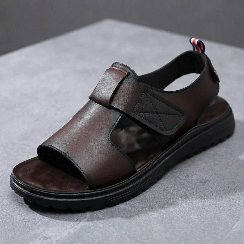 Leather Open Toe Fisherman Sandals