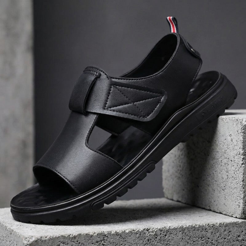 Leather Open Toe Fisherman Sandals
