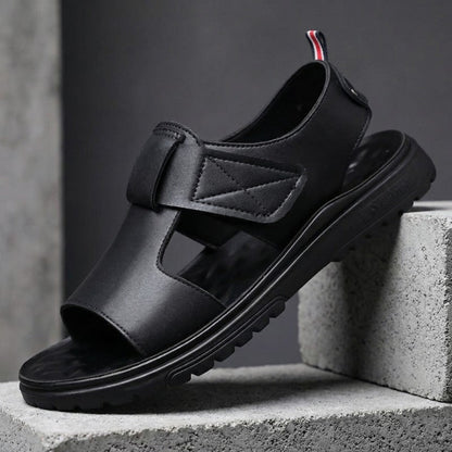 Leather Open Toe Fisherman Sandals