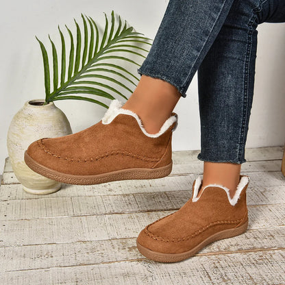 Fur Lined Slipper Boots