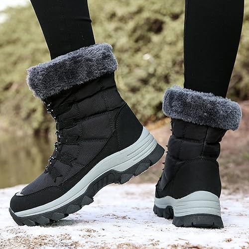 Mid Calf Waterproof Snow Boots