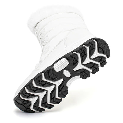 Women's Waterproof Lace-Up Snow Boots