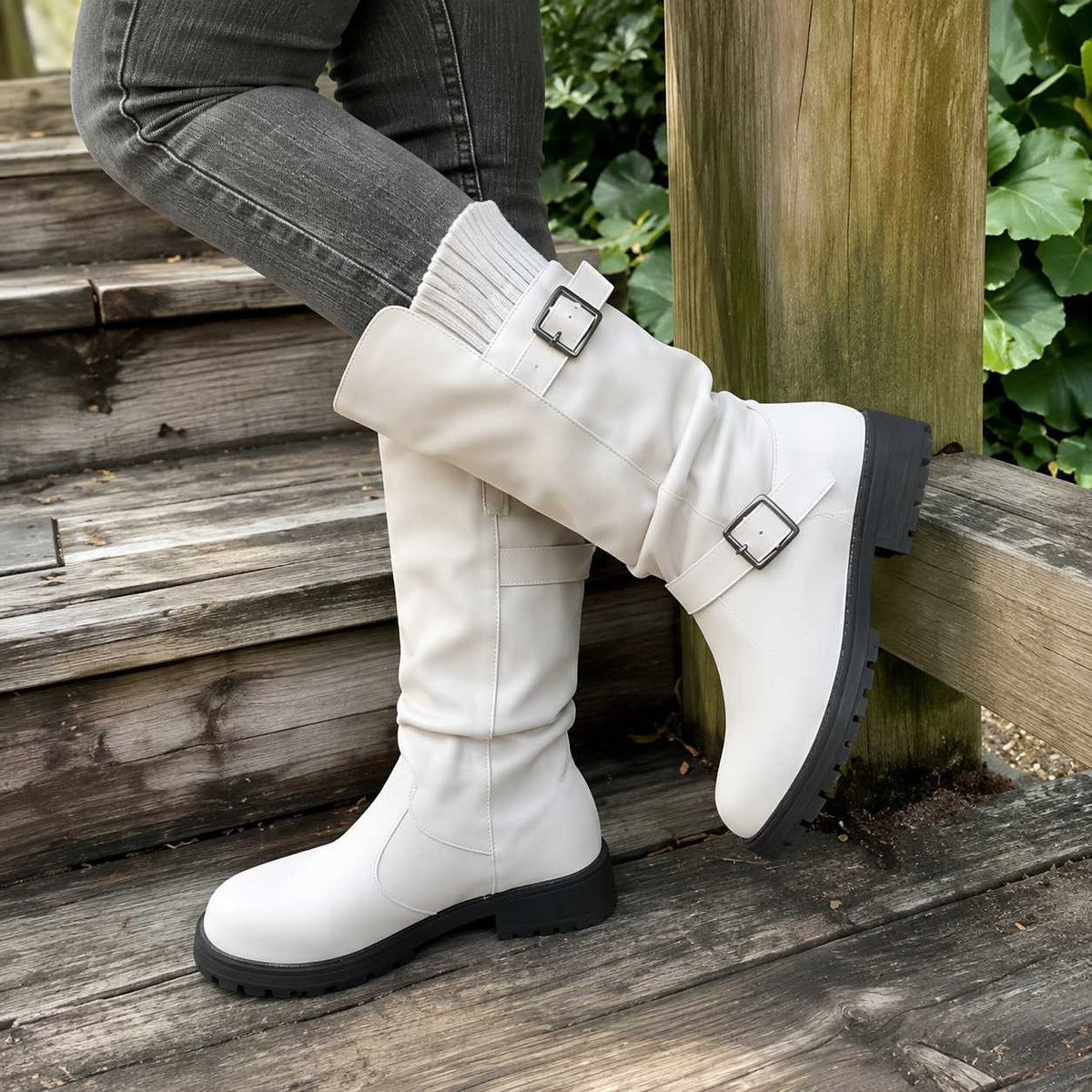 Mid-Calf Cowboy Style Boots