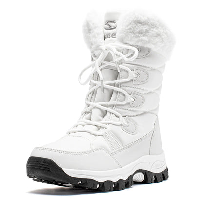 Women's Waterproof Lace-Up Snow Boots